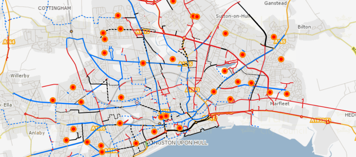 map of the warm spaces